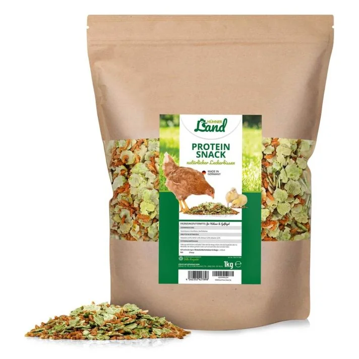 Eiwitrijke, gezonde Snack voor kippen en pluimvee ✔️ 100% natuurlijk ✔️ Ondersteunt de stofwisseling en spieropbouw ✔️ Bestel nu direct bij Hoezo-Kado