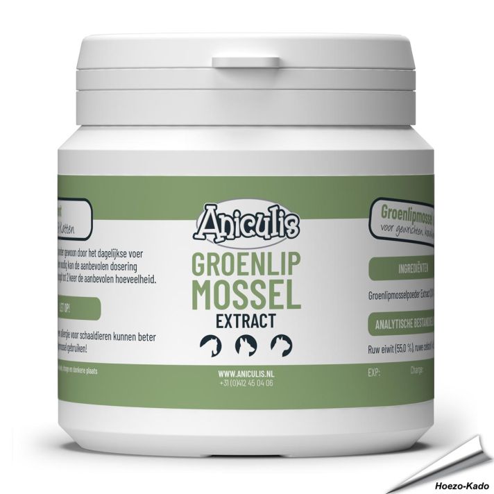 Groenlipmossel Extract voor Honden, Katten & Paarden (100g)