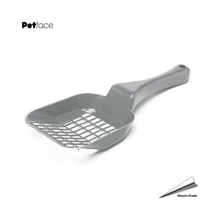 Kattenbakschepje (grijs) - Met dit kattenbakschepje maak je op een makkelijke en hygiënische manier de kattenbak schoon. De vorm van het schepje zorgt ervoor dat alleen klompjes kattengrit opgeschept wordt.