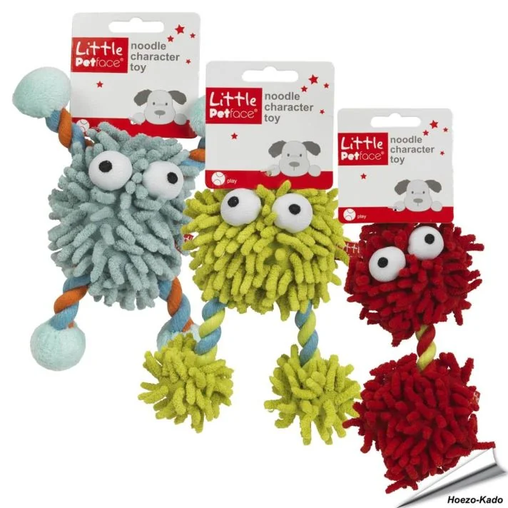 Little Petface - Noedelkarakter speeltje voor puppy's