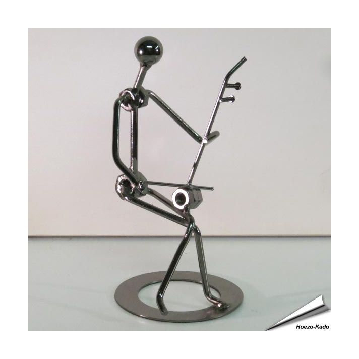 Metalen Sculptuur - Muzikant 2