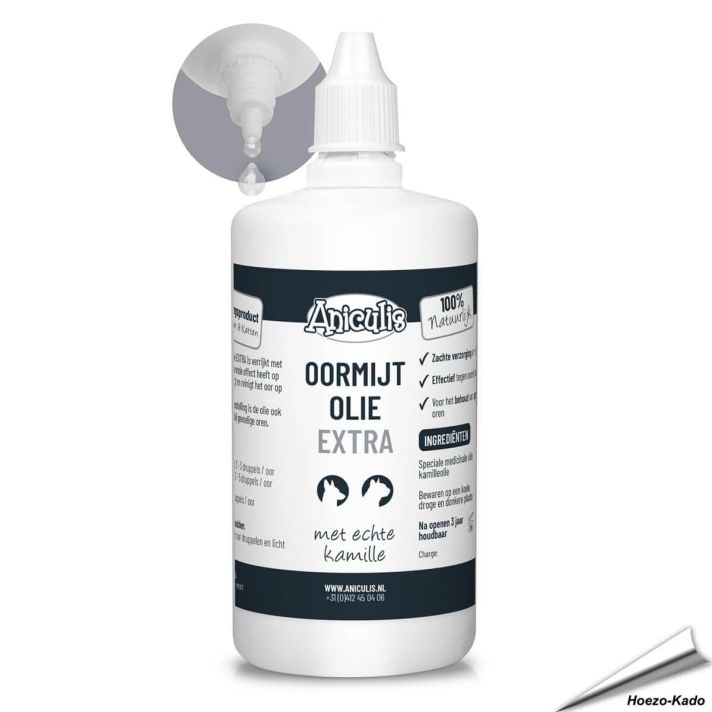 Oormijt Olie Extra - met Kamille  voor directe hulp bij oormijt en jeuk