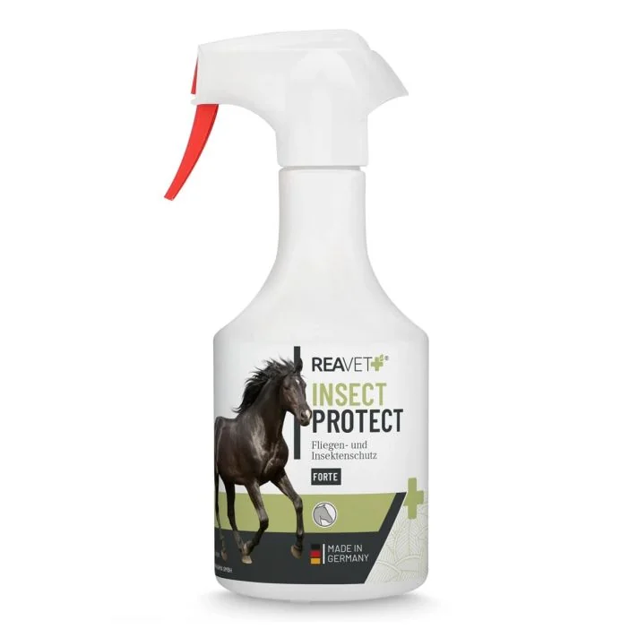 ReaVET Insect Protect Forte für Pferde ✔️ Effektiver Schutz vor Fliegen und Insekten ✔️ Einfache Anwendung mit Sprühkopf ✔️ Kaufe direkt bei Hoezo-Kado