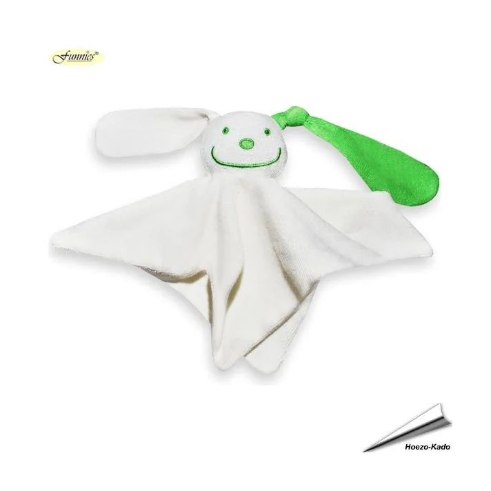 Tutpoppetje (ecru met groen oor)