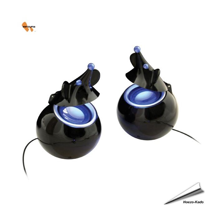 Hoge kwaliteit 3 Watts speakers in elke muis verzorgen het geluid.