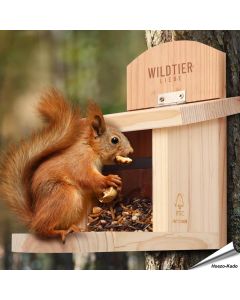 Voederhuis voor eekhoorns | FSC-gecertificeerd hout | Hoezo-Kado