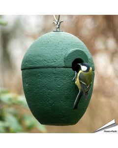 Houtbeton nestkast Malaga | hangend | groen | Hoezo-Kado