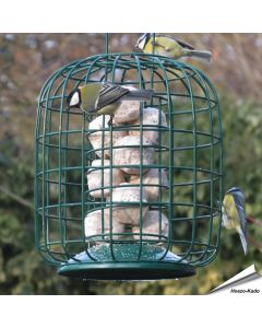 Vetbollenhouder XL met beschermkooi (groen)