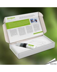 Voorkom vogelaanvaringen met de Birdpen ✔️ Onzichtbare UV-bescherming voor ramen ✔️ Eenvoudig aan te brengen ➤ Bestel nu bij Hoezo-Kado.nl