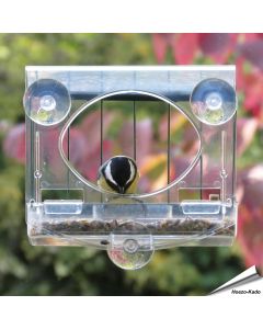 Raamvoederhuis Bolmso Birdfeeder met beschermkooi