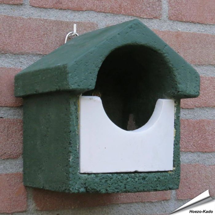 Nestkast houtbeton MiniFlush - Halfholenbroeder (groen)