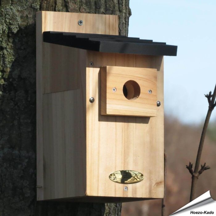 Houten nestkast voor grote mezen (32mm)