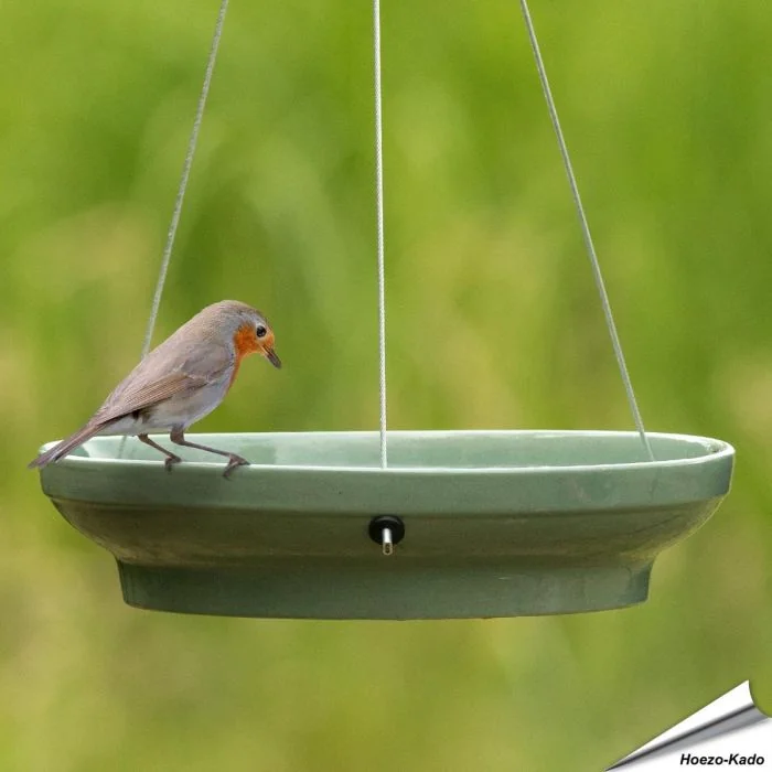 Hangende waterschaal voor vogels (groen)