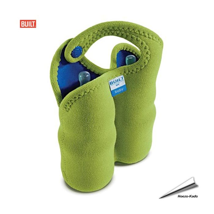 Drinkfles houder - dubbel (limegroen)