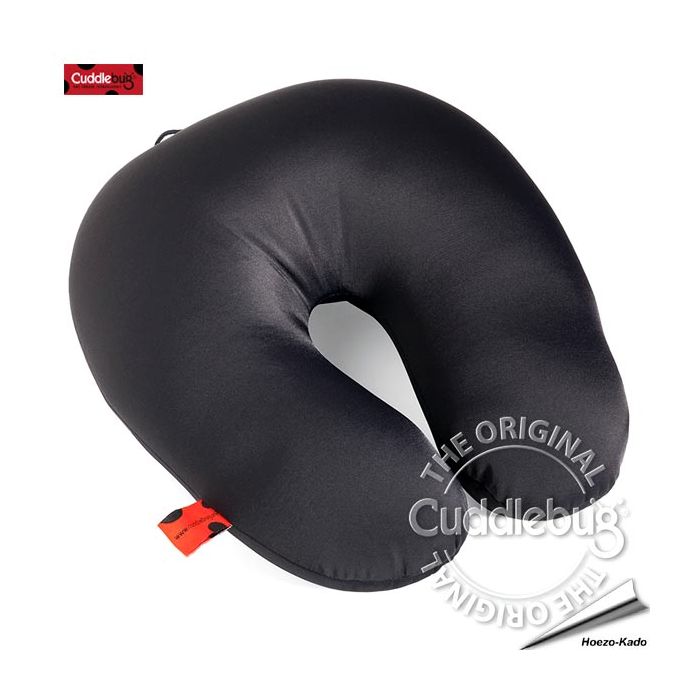 Knuffelkussen / Reiskussen U-vorm (zwart)