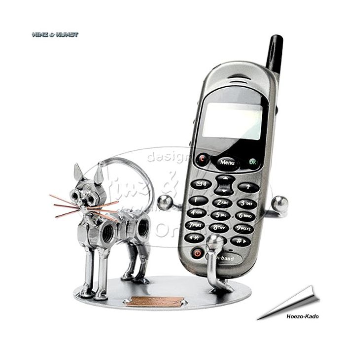 Kat GSM houder van de kunstenaar Hinz & Kunst