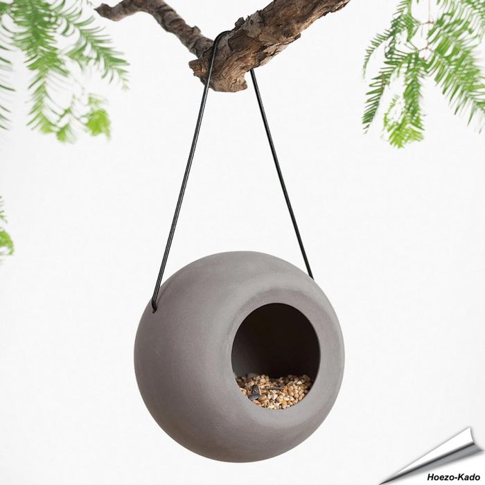 LISA - Keramiek voederhuisje (grijs)