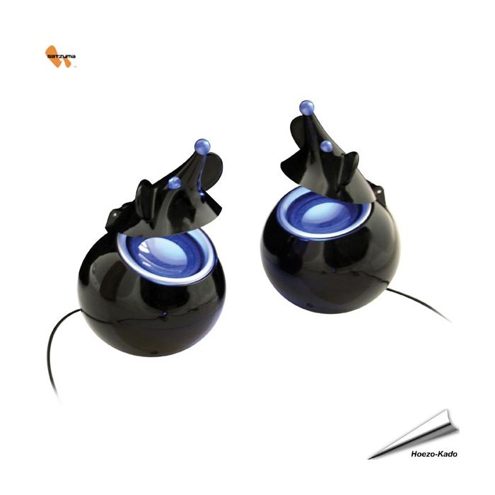 Hoge kwaliteit 3 Watts speakers in elke muis verzorgen het geluid.