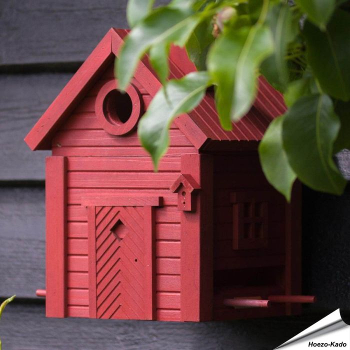 Multiholk Red Earth voederhuis en nestkast | Hoezo-Kado