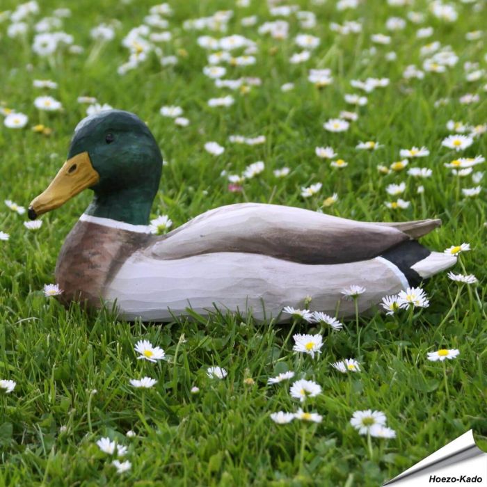 Houtgesneden vogel - Wilde Eend (Woerd)