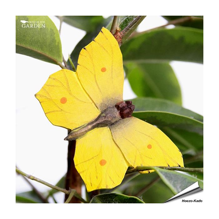 DecoButterfly - Koelkast Magneet - Citroenvlinder