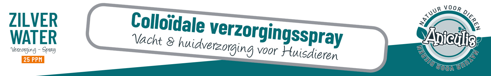 Aniculis Zilverwaterspray - Colloïdale verzorgingsspray - Vacht en huidverzorging voor je huisdier Aniculis Zilverwaterspray - Colloïdale verzorgingsspray - Vacht en huidverzorging voor je huisdier